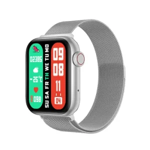 DAORKOW Ultra-Thin Smartwatch with 1. 96"e; HD AMOLED Display, Silicone Strap, AI Voice Assistant, Wireless Calling, Music Control, 100+ Sports Modes, Water Resistance, USB Charging, Alloy Body, Lithium Battery-Polymer, Perfect Gift for Her or Yoursel