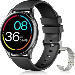 2025 Slim Smart Watch 1.96-inch full touch curved screen smart watch with receiving/making calls, message alerts, multiple motion modes, camera control/music, compatible with Android and IOS, sports Smart Fitness watch perfect gift for friends