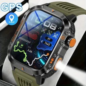 Gps-Enabled Smartwatch with Wireless Calling, Compass, High-Definition IPS Display, Over 100 Sports Modes, And Designed for Outdoor Use. A Stylish Smartwatch Compatible with Both Ios And Android Devices, Perfect for Men And Women, Ideal for Adventurers, A