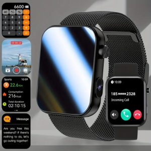 [Men&apos;s Sports Smart Watch] 2025 new Men&apos;s sports smart watch-GPS track, NFC, voice assistant, wireless call, 1.53-inch high-definition touch screen-is a perfect gift for fitness enthusiasts