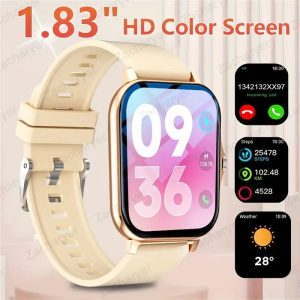 EIGIIS New Smart Watch, Zinc Alloy, Minimalist Design, 1.70IN TFT High-Definition Screen, 360x360 Resolution, 98% Screen Ratio, LED Flashlight, Wireless 5.3, Built-In Large Capacity Lithium Battery-Polymer, 530mAh, Rechargeable, Magnetic Charging, Deploya