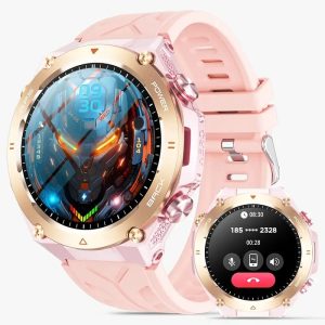 DAORKOW new outdoor off-road smart watch, GPS accurate positioning, 630mAh high battery life, wireless communication, LED lighting, IP68 dustproof and waterproof, 178+ kinds of sports mode, men and women suitable smart watch.