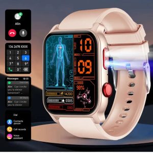 COIUSOR New 2, 01-inch GPS Smartwatch, GPS Positioning + IPS High-Resolution Display, Wireless Call Syncing SMS Reminder, GPS L1+L5 Dual-Frequency Positioning, Compass, Altitude, Barometric Pressure, High Quality, 3D Dly Video Dial, 100 Sports Modes Fitne