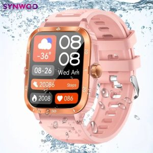 LIGE New Fashion Sports Smartwatch 1.6 Inch Screen Wireless Call DIY Watch Face Drink Water Reminders Voice Assistant Step Counting Calorie GPS Trajectory Movement Information Push Smartwatch