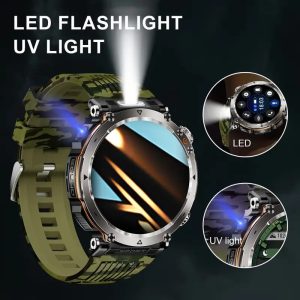 SENBONO New Large Battery Smartwatch, 600mAh Battery Life, 124 Sport Mode, Wireless Calling, Weather, Information Notification, Alarm Clock, Camera Control, IP68 Waterproof And Dustproof, Student Sports Watch, Ideal Gift