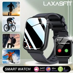 2025 New Smart Watch, IPX8 Waterproof Swimming Sports Watch, 2.03&quote; Full Touch Screen | Wireless 5.0, Fitness Tracker, Call Answering, 100 Sport Modes, AI Watch Face, USB Rechargeable | Smart Watch for Men, for Android & for iPhone