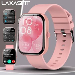A Brand New All-Touchscreen Silicone Strap Smartwatch for Men And Women, Featuring Customizable Watch Faces, Fitness Tracking, Wireless Calling, And App Connectivity, with Over 100 Sports Modes Hiking, Climbing, Basketball, Remote Camera Control, Music