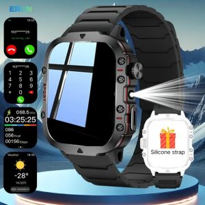 SENBONO Men'S Tactical Smart Watch - Wireless, HD Touchscreen, Step Counter, Multi-Sport Tracker, Compatible with iOS/Android, 1.39"e; IPS+TFT Display, Rechargeable 400mAh Battery, Magnetic Charging, Realtek8762DK Chip, Tactical Style, Tactical Watch | Tact