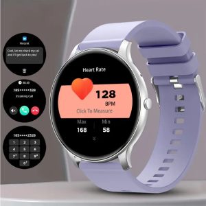 Ultra-Narrow Bezel Stylish Outdoor Smart Watch | LED Light + 3D Flowing Screen - Wireless Call with One-Touch Answering, IP68 Waterproof, Over 200 Cloud Watch Faces for Personalized Outfits And Fitness Tracking.