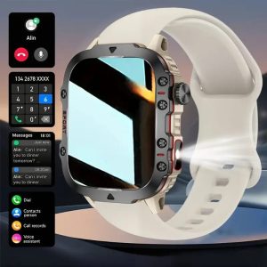 SENBONO AMOLED 1.43&quote; HD Display Smart Watch with Six-Star Dual Frequency Real GPS Track, Compass, Elevation Tracker, Wireless Call, DIY Video Dial, Multiple Sport Modes, 540mAh Long Standby, 5ATM, for Men and Women Outdoor Smart Watch, Fitness Tracker, Sl