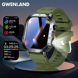 1.43"e; AMOLED Smartwatch - HD Resolution, 466 * 466 Pixels, 525mAh, High Quality, 5ATM, Multi-Sport Tracker, Music & Call Functionality, Supports Swimming And Diving Up to 50 meters, LED Flashlight Smart Watch for iPhone & for Android
