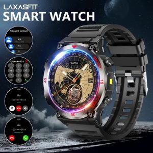 LOKMAT APPLLP 4 Android Smart Watch With Rotating Camera, Round AMOLED Touch Display 4G Network Smart Band
