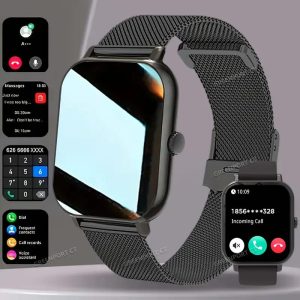 Youth Demon Smartwatch - Unisex, Full Touch Screen, Support Wireless Call, Life Companion, Multiple Sports Modes and Weather Forecast, High Quality, Stylish Multicolor Design, Health Detection, for iPhone Android Phones, Ideal Gift for Family and Friends