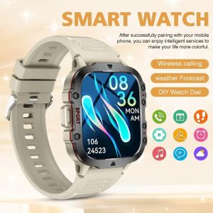 [COIUSOR GPS Sports Smartwatch] COIUSOR GPS Sports Watch | Large Battery, Built-in GPS, Wireless Call SOS, 100+ Sports Modes | Fitness Tracker with Compass, Altitude, Barometric Pressure | Step Counter, Distance, Calorie Tracker | Suitable for Men, iPhone