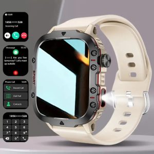 [Flashlight Smartwatch] 1.32&quote; LCD Screen Rugged Smart Watch - Smart Watches for Men with Water-proof, Stopwatch, Compass, SOS, 100+ Sport Modes, Fitness Tracker with Health Monitor for iPhone and Android