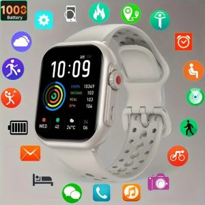 Apple Watch Series 8 GPS 45mm – Starlight Aluminum Case with Starlight Sport Band S/M