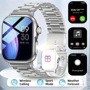 2025 New 23g Lightweight AI Compact Smart Watch for Men And Women, 1.75 Inch AMOLED Screen, Fitness Watch with Da GPT And Voice Command Control, AI Watch Face, Wireless Call, Message Notification, Voice Assistant, Stress, All-day Sleep Monitoring, Health