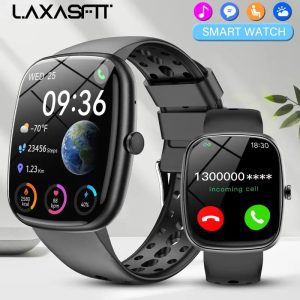 CatShin Smart Watch for Men - 1.85"e; Full Touchscreen, IP67, 710mAh Battery, 100+ Sports Modes, 3D UI, Wireless Calls & Messages, Music Control, LED Lights, Stainless Steel Band, Compatible with Android/iPhone, Perfect Gift for Him