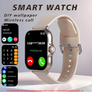 New Fashionable Sports Smartwatch, 1, 85-inch HD Display, Sync with Mobile Phone, Wireless Calling, Message Reminder, High Quality, 100+ Sports Modes, Compatible with for iphone/Android Devices, Perfect Gift for Friends