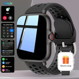 [Smartwatch for Men and Women] DAORKOW Smartwatch 1.96-inch Large Screen Wireless Dialing Phone Watch Activity Fitness Watch 200mAh Outdoor Sports Smartwatch for Men and Women, Suitable for iOS and Android, with Multiple Sports Modes/Music Control, Smartw