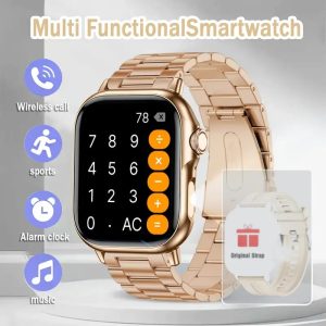 LIGE Smartwatch for men, IPX8 High Quality, 2.13-inch AMOLED screen, 100+ Sport mode, wireless call, Weather Display, 850mAh battery, 100 days of battery life, Sports Watch for iPhone and Android, black/grey